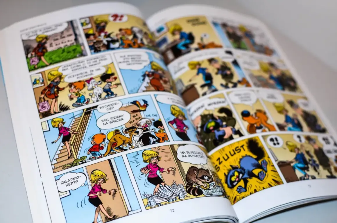 Kolorowe komiksy dla dzieci 9 lat pełne przygód i śmiesznych sytuacji. Zobacz, jak bohaterowie radzą sobie z codziennymi wyzwaniami i psotami.