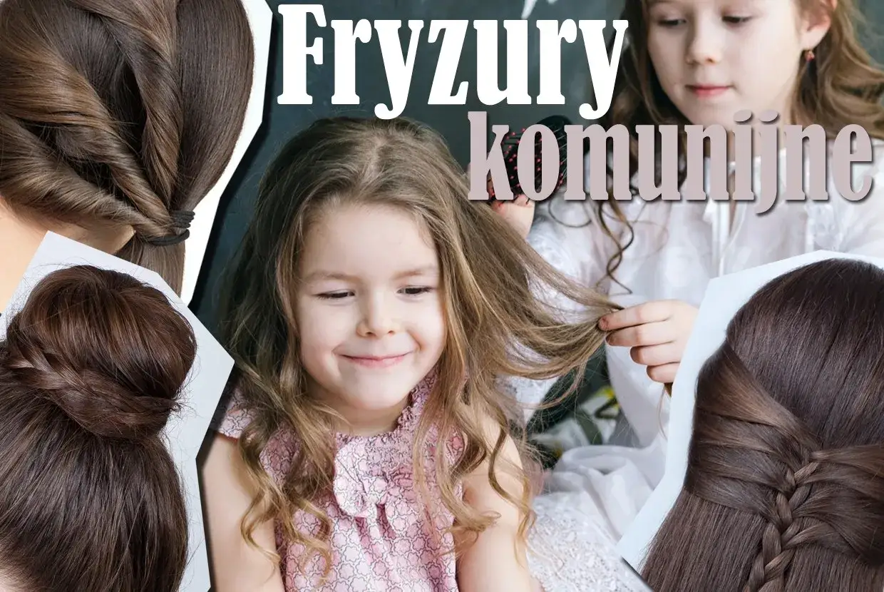 Urocza dziewczynka z kręconymi włosami, inspiracje na fryzury komunijne. Zobacz, jak uczesać dziewczynkę na specjalną okazję.